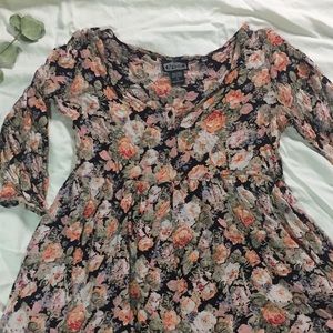 Long floral top